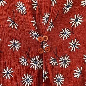 flowy tank | rust floral | 2X